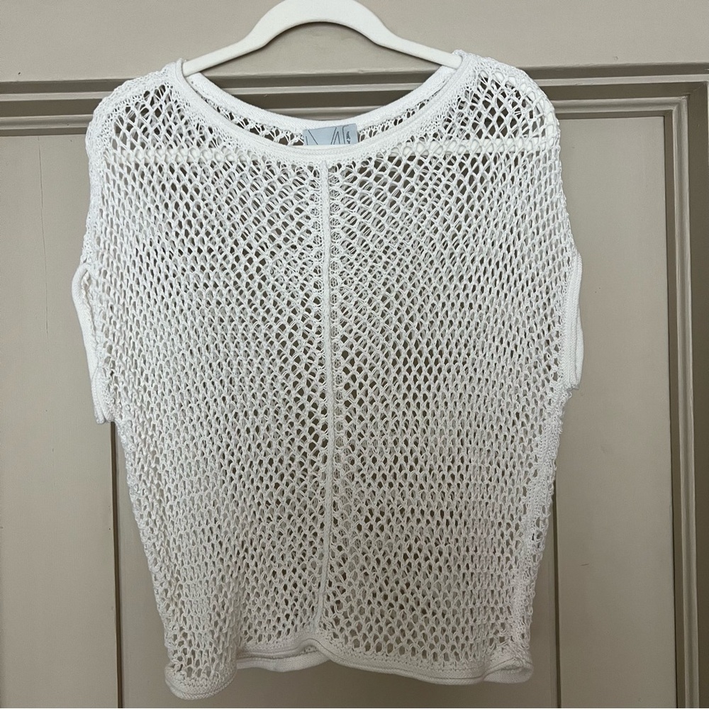 Michael Stars Knit Mesh Cover Up Top Size 1